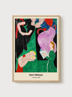 Henri Matisse Print poster in oak frame