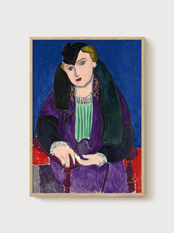 Henri Matisse Print poster in oak frame