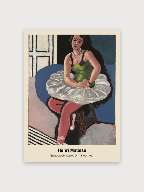 Ballet Dancer Seated On A Stool - Digital Download