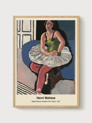 Henri Matisse Print poster in oak frame
