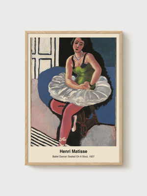 Henri Matisse Print poster in oak frame