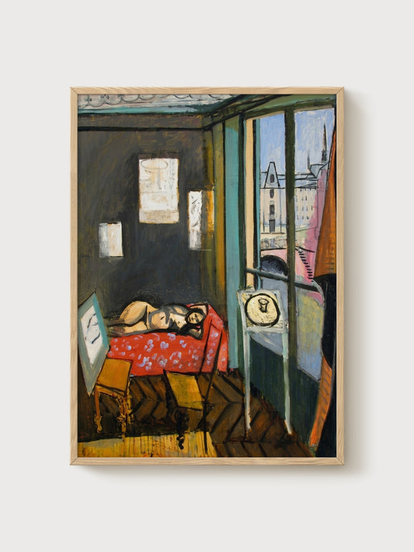 Henri Matisse Print poster in oak frame