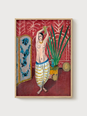 Henri Matisse Print poster in oak frame