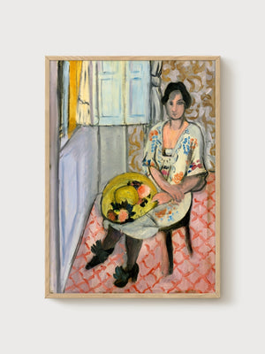 Matisse Print poster in oak frame