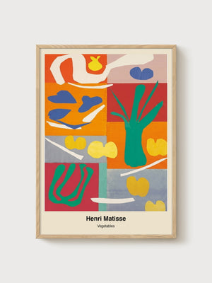 Henri Matisse Vegetables Print poster in oak frame