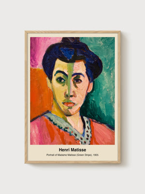 Henri Matisse Print poster in oak frame