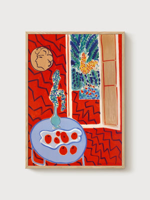 Henri Matisse Print poster in oak frame