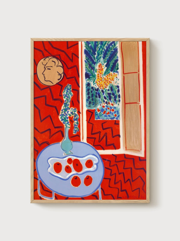 Henri Matisse Print poster in oak frame