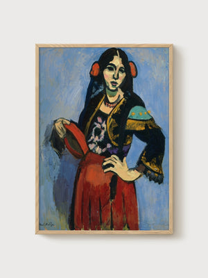 Henri Matisse Print poster in oak frame