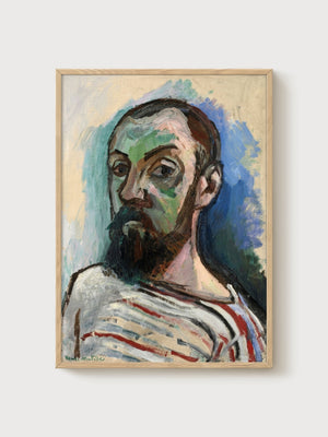 Henri Matisse Self Portrait Print poster in oak frame