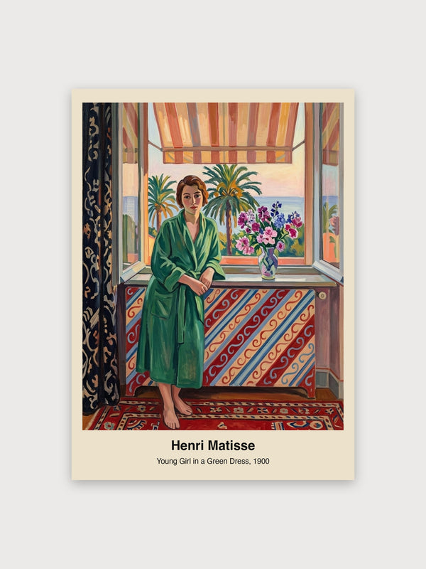 Young Girl in a Green Dress - Digital Download