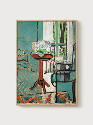 Henri Matisse The Window Print poster in oak frame
