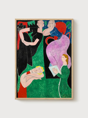 Henri Matisse Print poster in oak frame