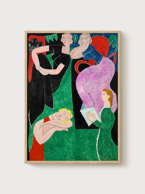 Henri Matisse Print poster in oak frame