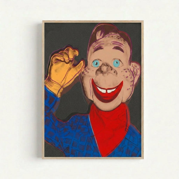 Stylized celebrity portrait from the Myths series in pop art style, featuring high-contrast black tones and bright accents.