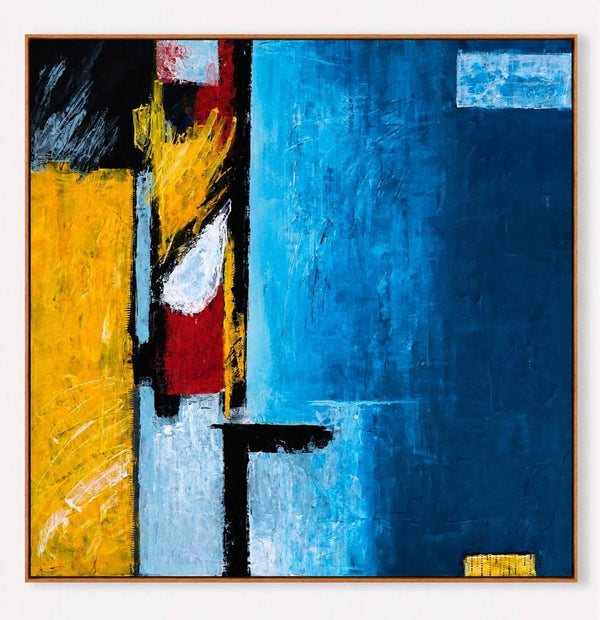 Abstract Painting - Construction (48"X48", Stretched Canvas, Custom Color Adjustment)