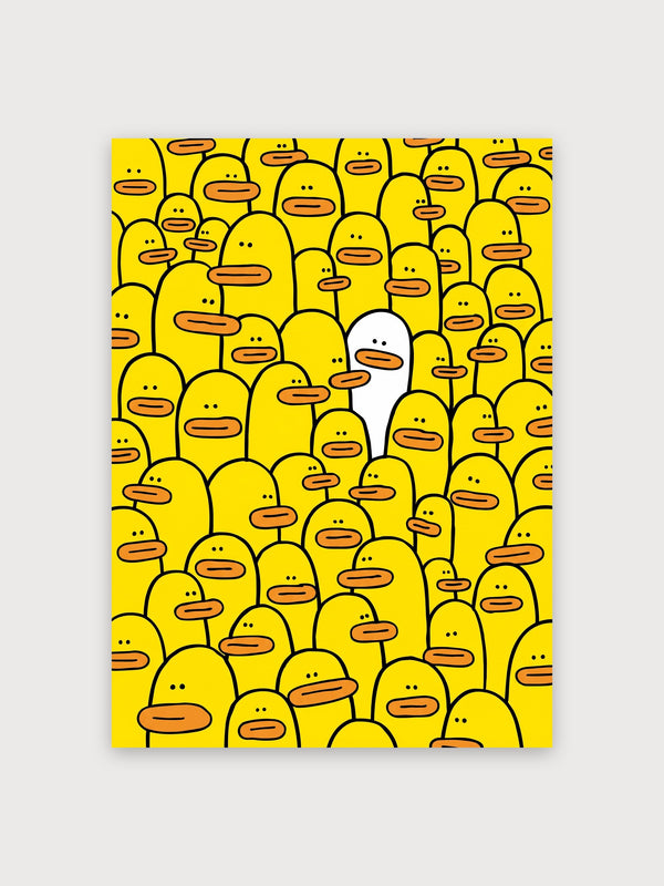 White Angel Among Yellow Crowd - Digital Download