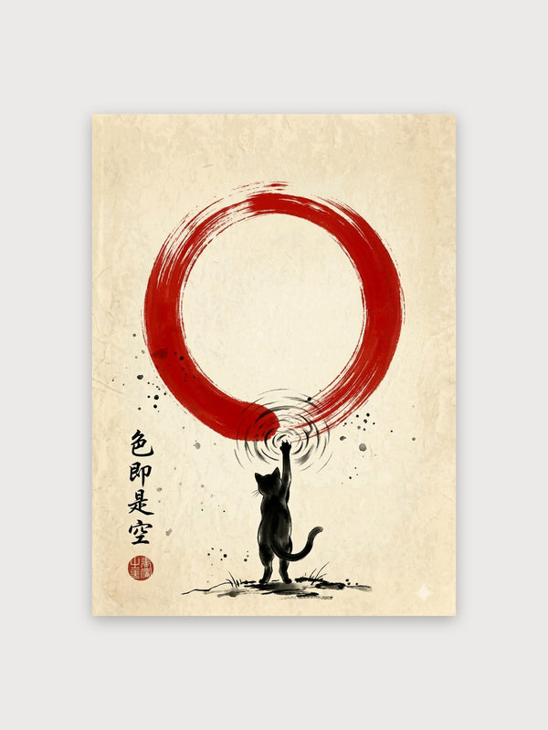 Zen Cat Enso Circle - Digital Download