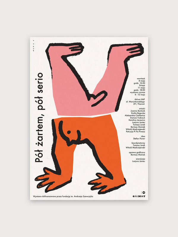 Po Żartem Poł Serio Exhibition Poster - Digital Download