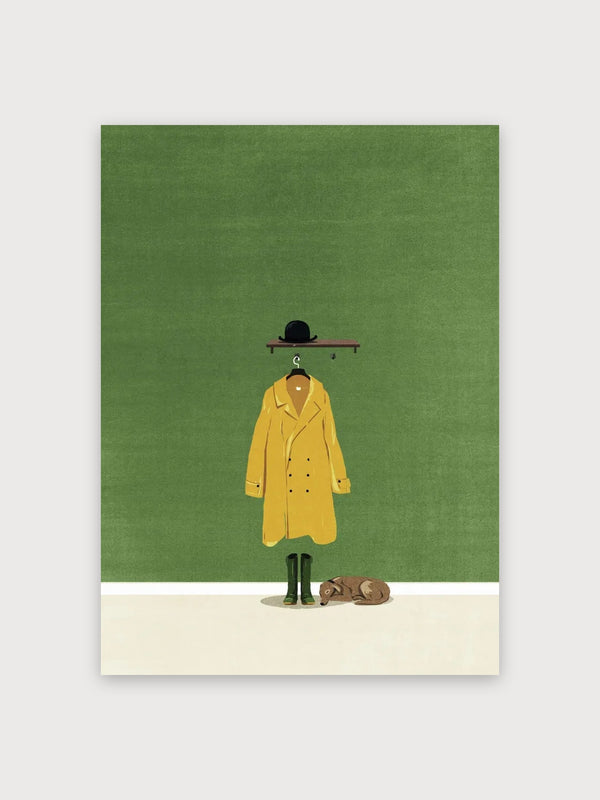Yellow Coat Minimalist Fashion - Digital Download