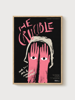 The Crucible Poster poster in oak frame