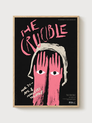 The Crucible Poster poster in oak frame