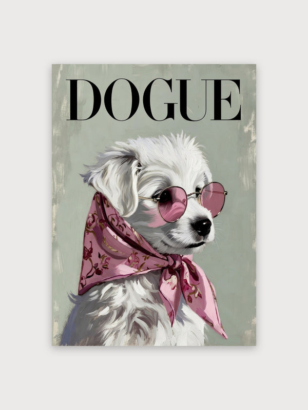 Dogue Fashionable Dog Portrait - Digital Download