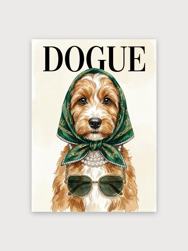 Dogue Fashion Dog Portrait - Digital Download