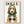 Dogue Fashion Dog Breed Poster poster in oak frame