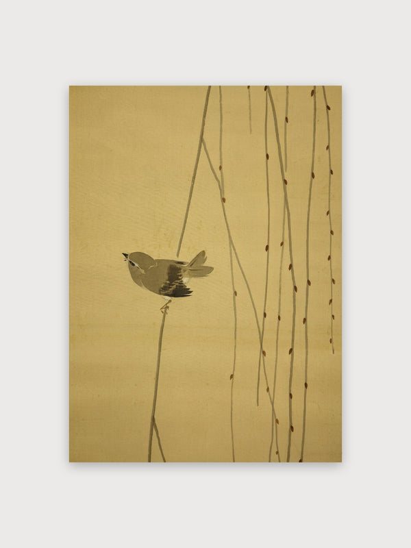 Bird on Reeds Minimalist - Digital Download