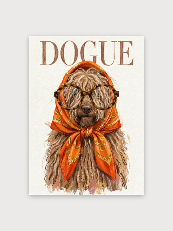 Dogue Stylish Dog Portrait - Digital Download