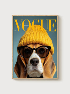 Vogue Poster poster in oak frame
