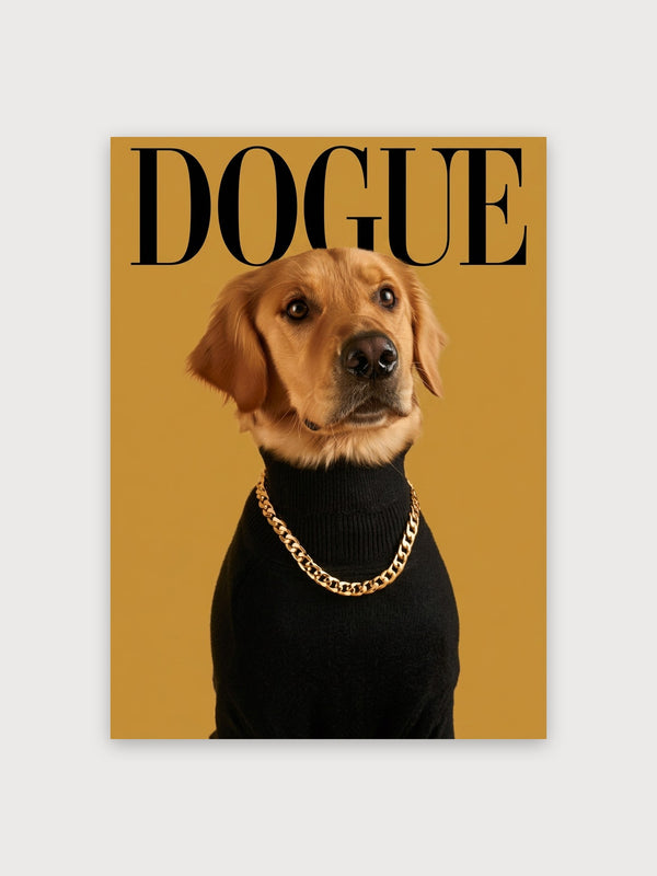 Dogue Fashion Dog Magazine Cover - Digital Download