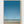 Minimalist Ocean Wall Art poster in oak frame