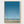 Minimalist Ocean Wall Art poster in oak frame