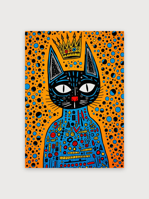 Royal Robotic Cat Pop Art - Digital Download