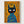 Black Cat Wall Art poster in oak frame