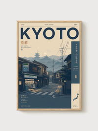 Kyoto Travel Poster Japan City