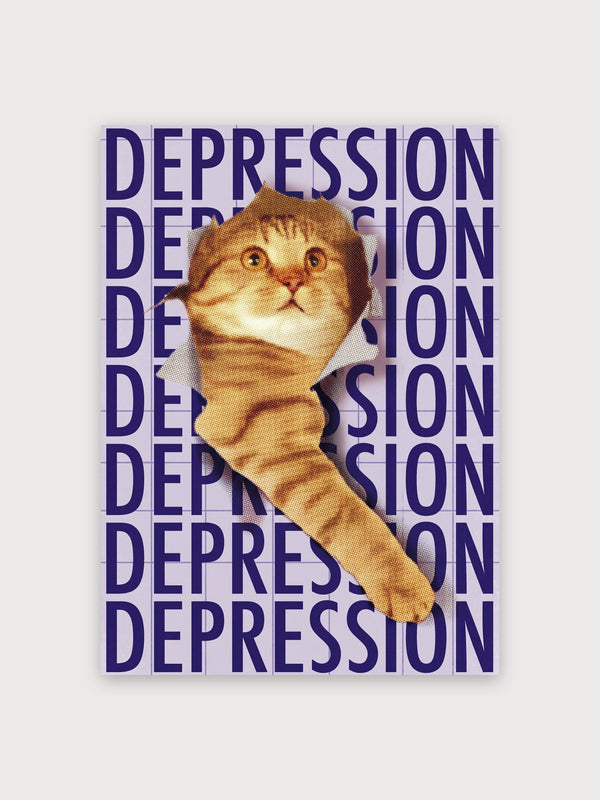 Depression Cat Pop Art - Digital Download