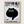 Black Cat Art Print poster in oak frame