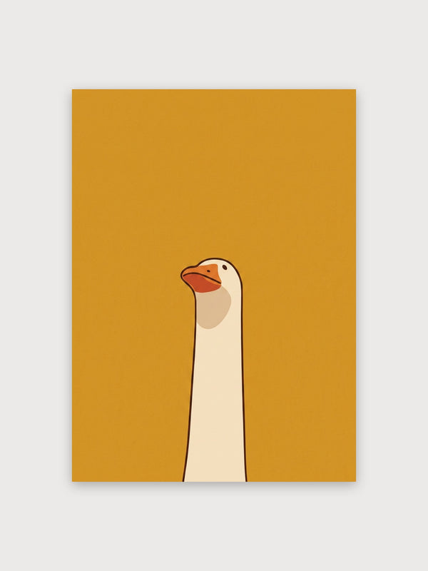 Minimalist Goose Portrait - Digital Download