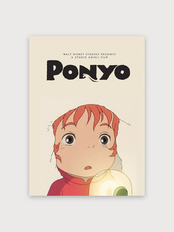 Ponyo Studio Ghibli Film Poster - Digital Download