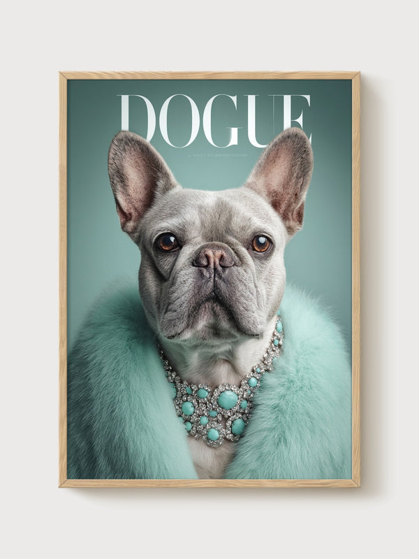 Vogue Poster poster in oak frame