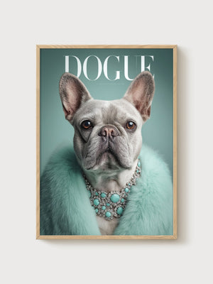 Vogue Poster poster in oak frame