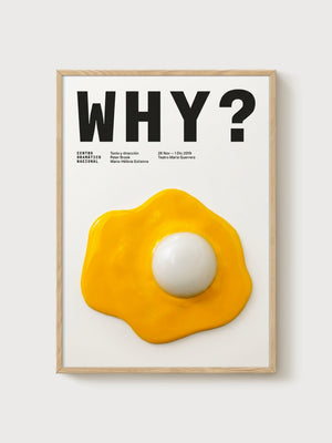 Why Theatre Poster poster in oak frame