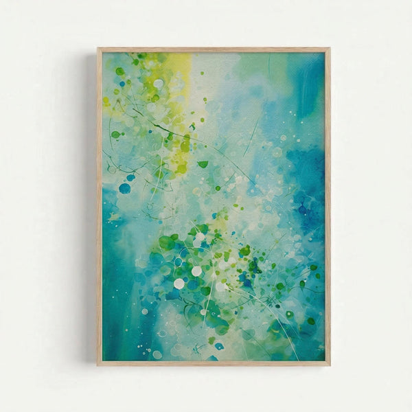 Teal Ocean Abstract