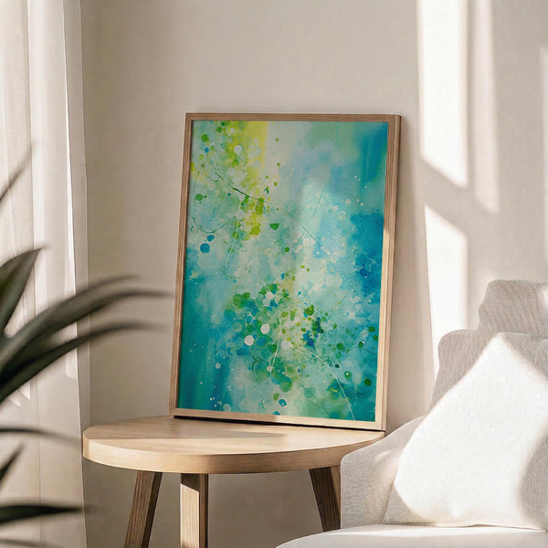 Teal Ocean Abstract