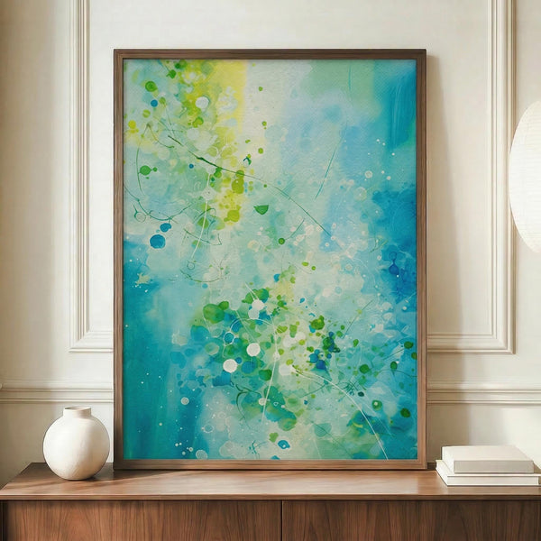 Teal Ocean Abstract