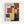 A framed reproduction of a 1922 Bauhaus exhibition poster featuring geometric blocks in primary colors - red, blue, and yellow rectangles arranged in an abstract composition against a cream background. The word "BAUHAUS" appears at the top in bold letters, with "1922" at the bottom. The artwork is displayed in a light wood frame with dimensional paper cutout elements creating shadows and depth. The design exemplifies modernist typography and minimalist color theory.