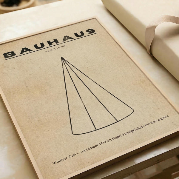 Bauhaus Cone Print